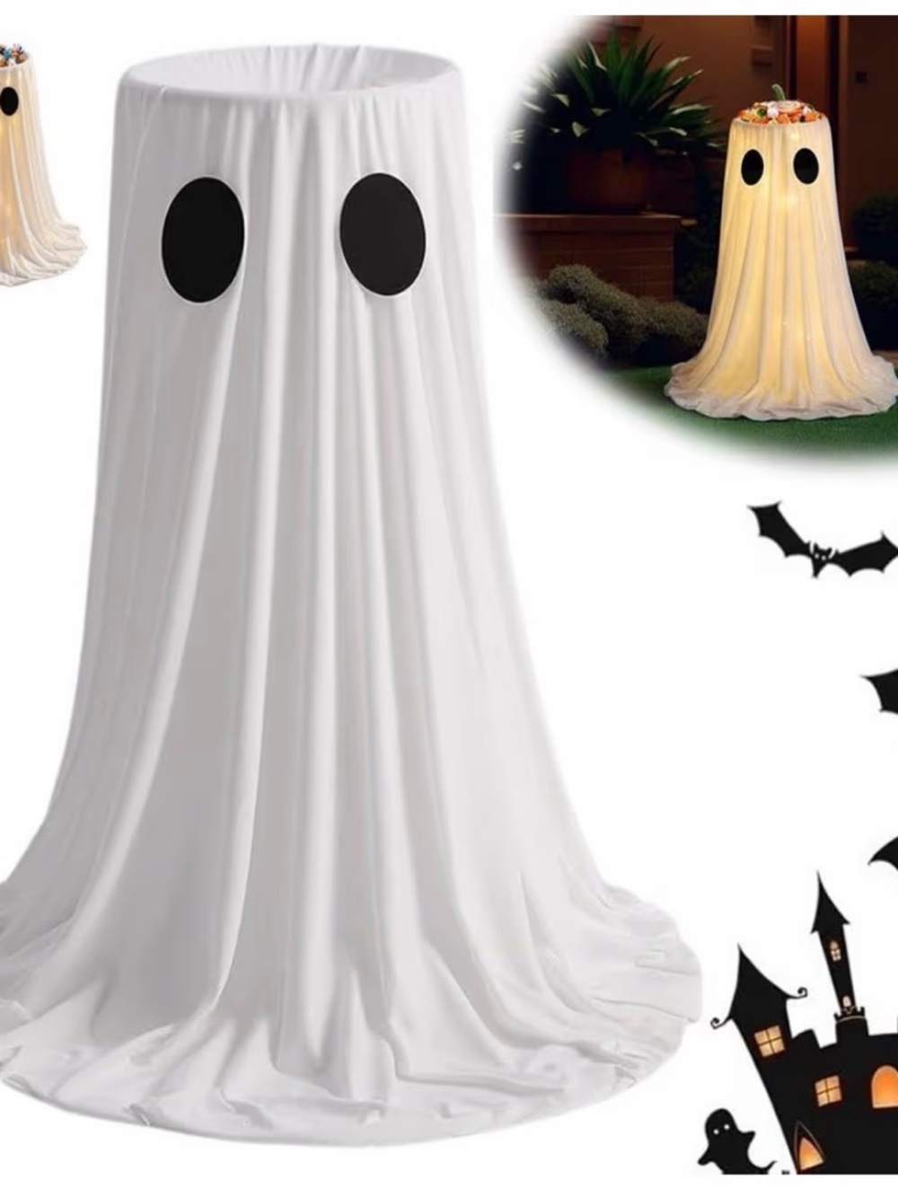 Glowing Ghost Candy Holder